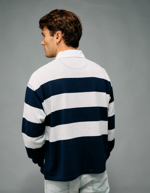Camiseta de Rugby Cuadrada Ae - Azul