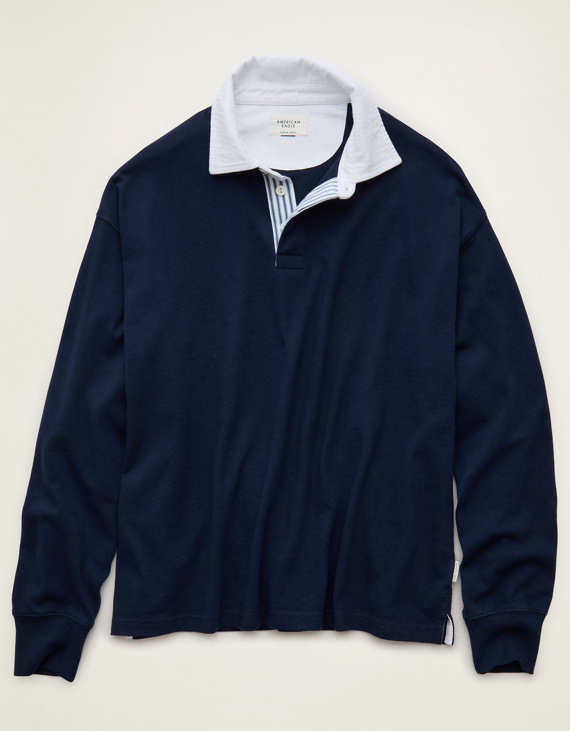Camiseta de rugby de ajuste cuadrado - Azul 5171_5295_410_f