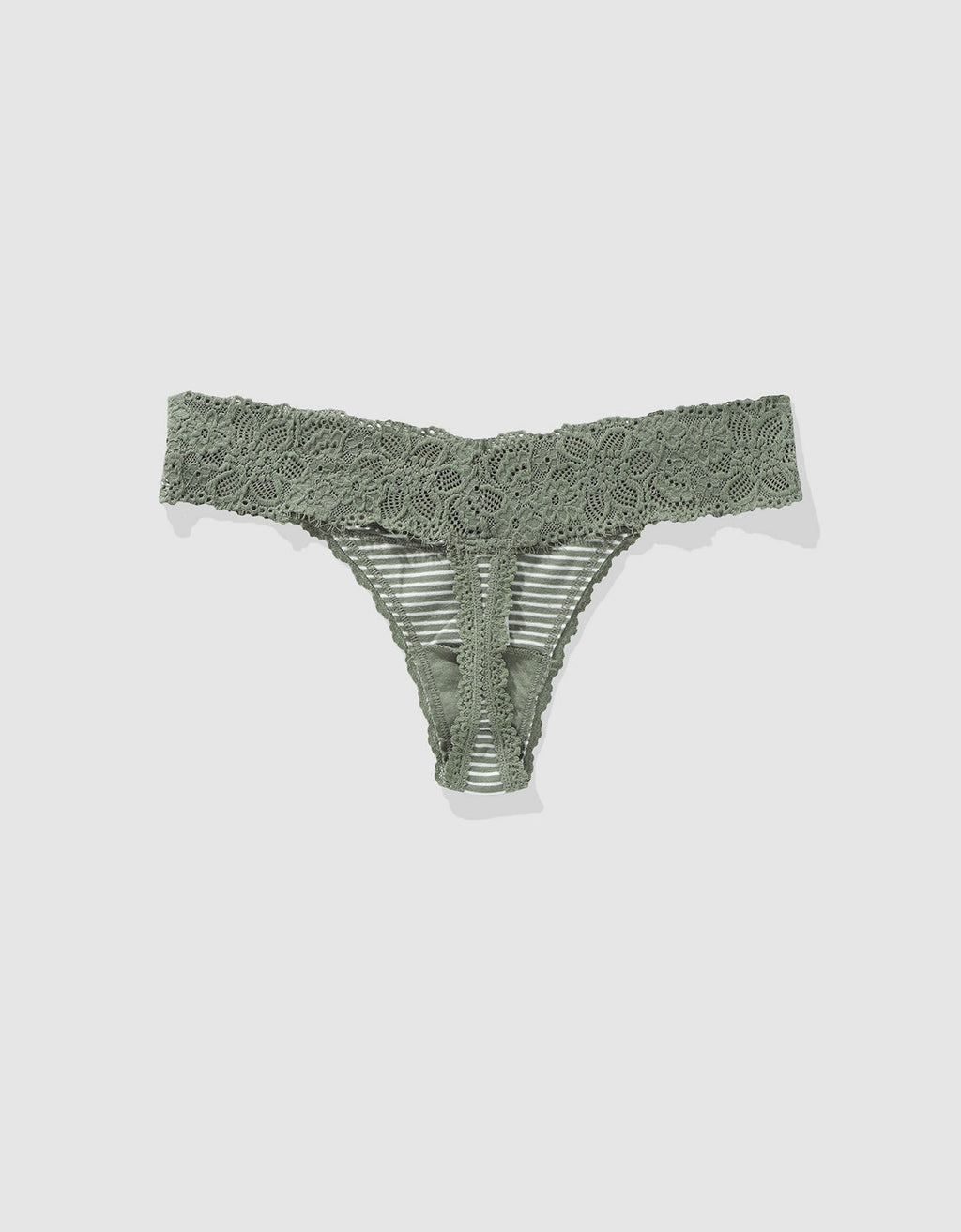 Tanga Aerie en algodón con encaje deshilado - Generico 5442_6879_331_b