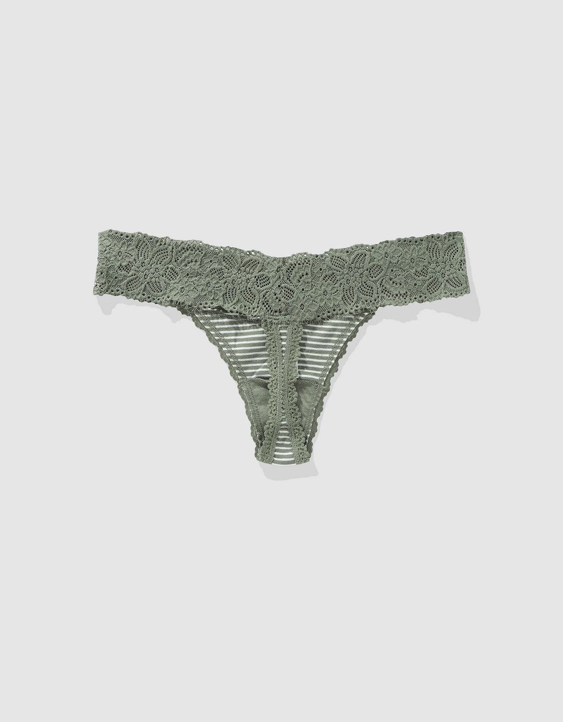 Tanga Aerie en algodón con encaje deshilado - Generico 5442_6879_331_b