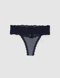 Tanga Aerie en algodón con encaje deshilado - Naval 5442_6879_410_f