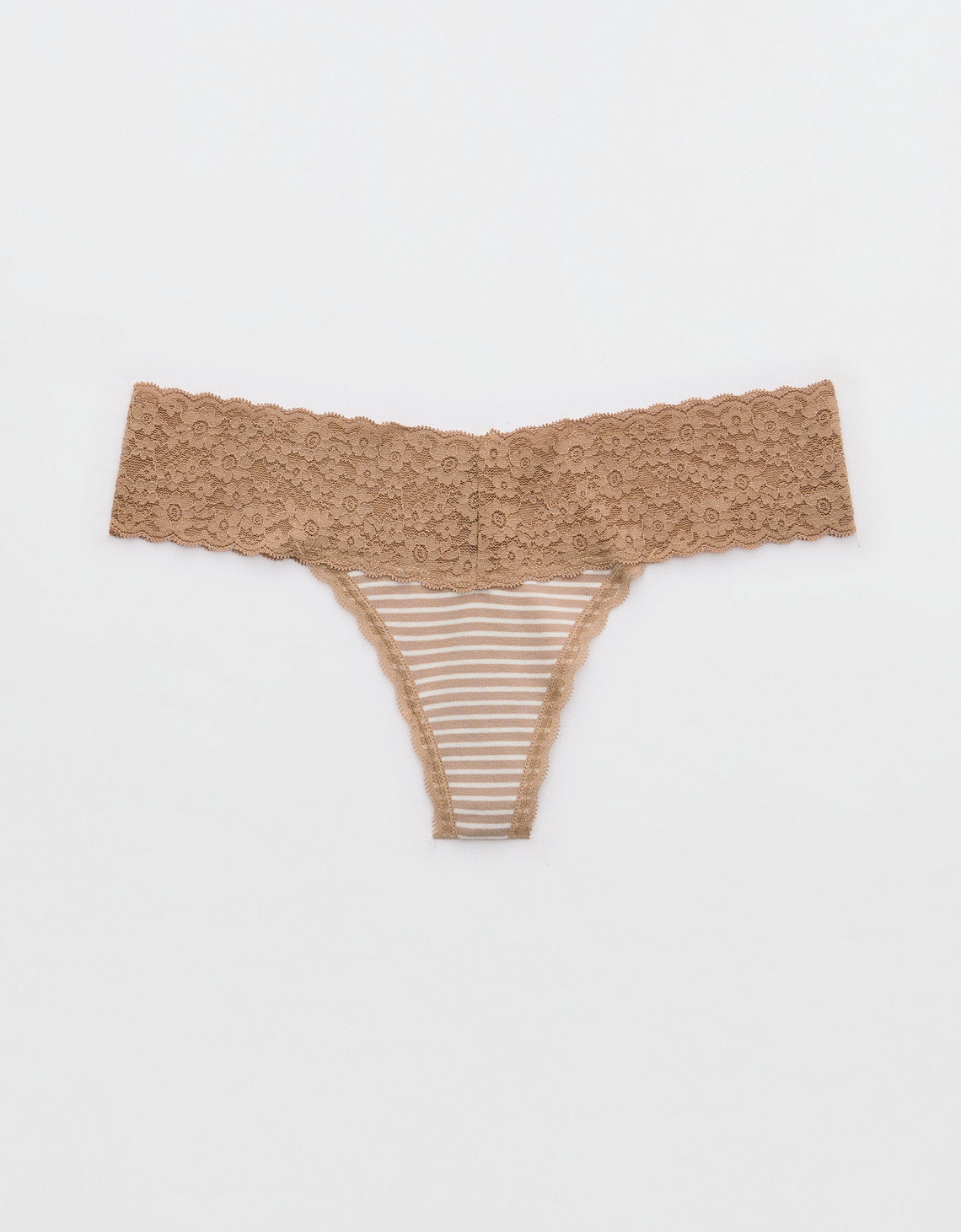 Tanga Aerie en algodón con detalles en encaje - Generico 5442_6992_158_f