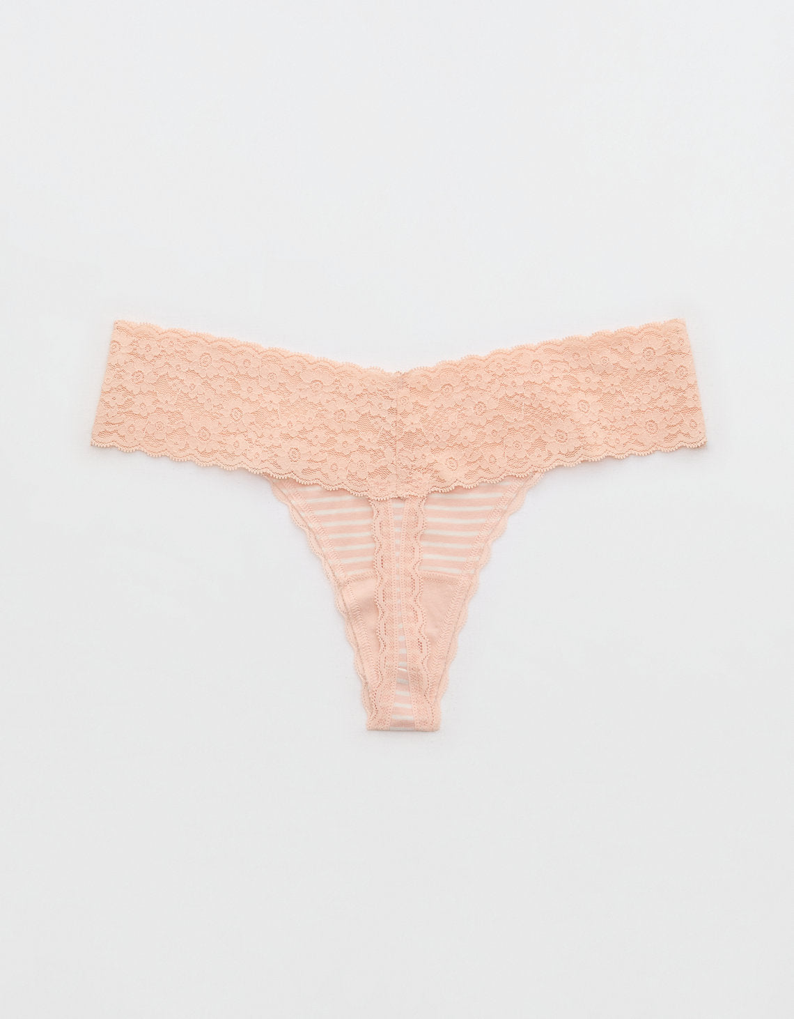 Tanga Aerie en algodón con detalles en encaje - Rosa 5442_6992_654_b