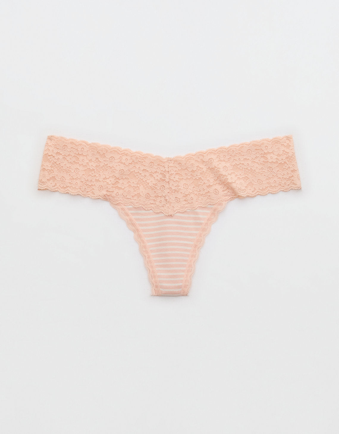 Tanga Aerie en algodón con detalles en encaje - Rosa 5442_6992_654_f