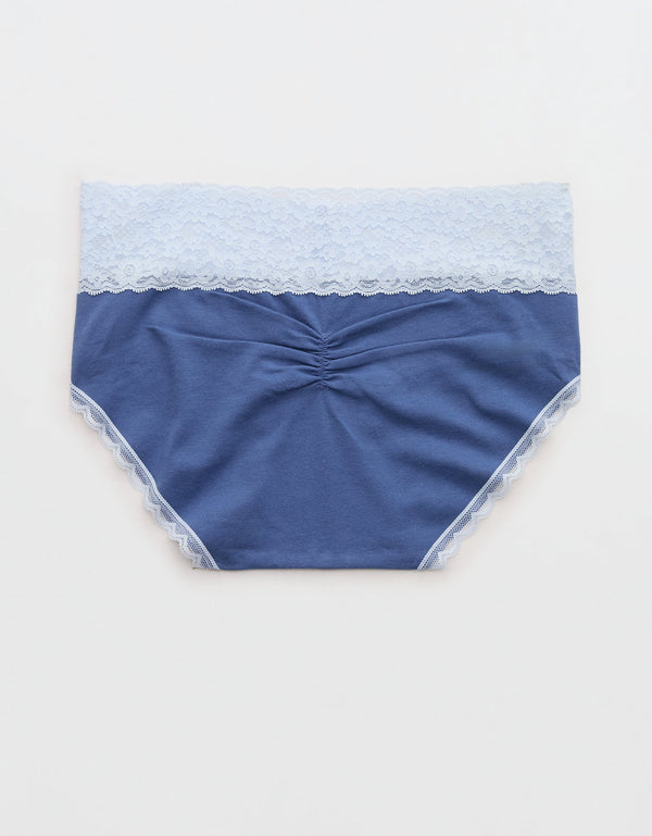 Boyfried Superchill de Encaje Vintage en Algodón By Aerie - Azul