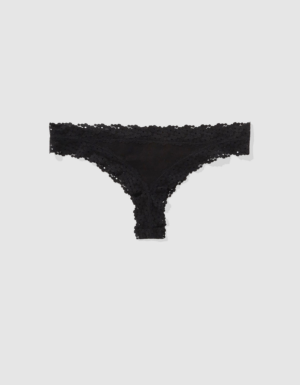 Tanga de encaje Mujer Aerie - Negro 5442_7087_073_b