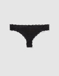 Tanga de encaje Mujer Aerie - Negro 5442_7087_073_f