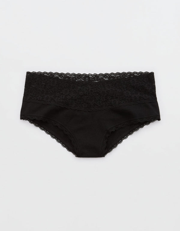 Cheeky Superchill de encaje By Aerie - Negro