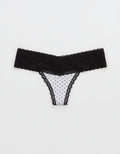 Thong Superchill de encaje de Algodón By Aerie - Gris 5442_7095_012_f
