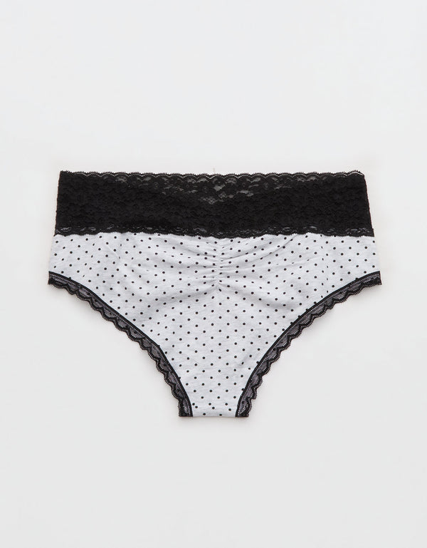 Cheeky Superchill de Algodón y encaje By Aerie - Gris