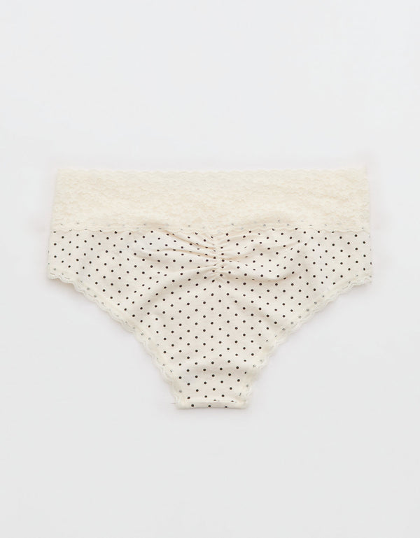 Cheeky Superchill de Algodón y encaje By Aerie - Blanco