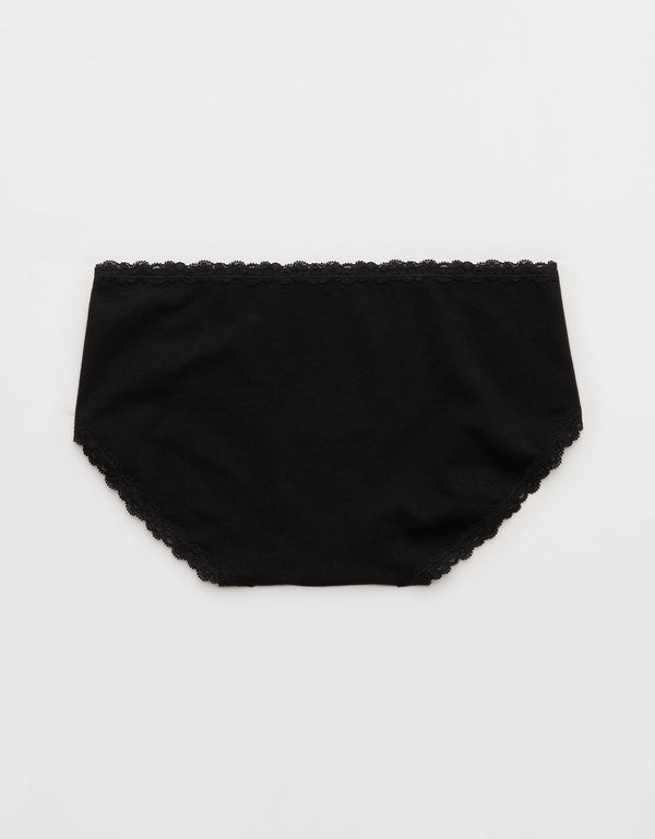 Ropa interior de encaje de algodón Superchill Boybrief - Negro
