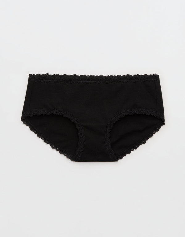 Ropa interior de encaje de algodón Superchill Boybrief - Negro