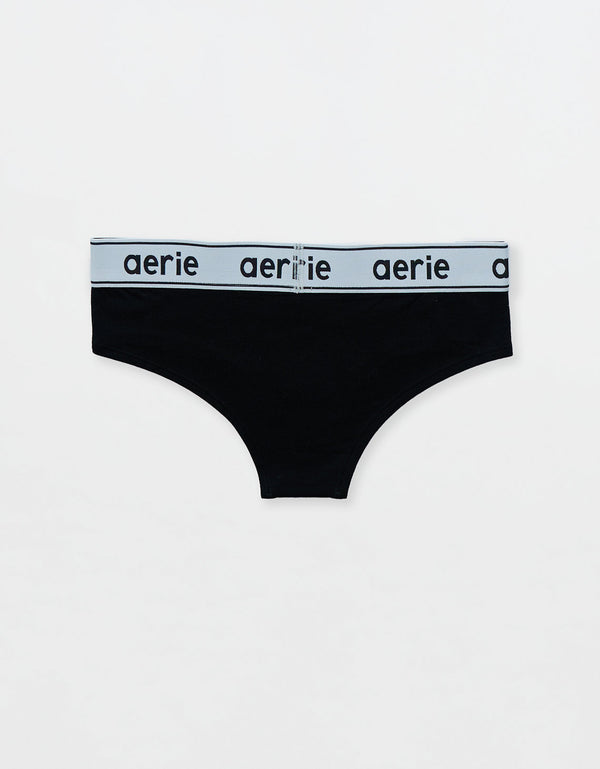 Cheeky Superchill No Show de Algodón By Aerie - Negro