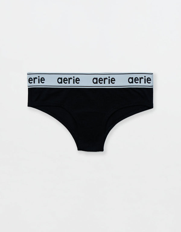 Cheeky Superchill No Show de Algodón By Aerie - Negro