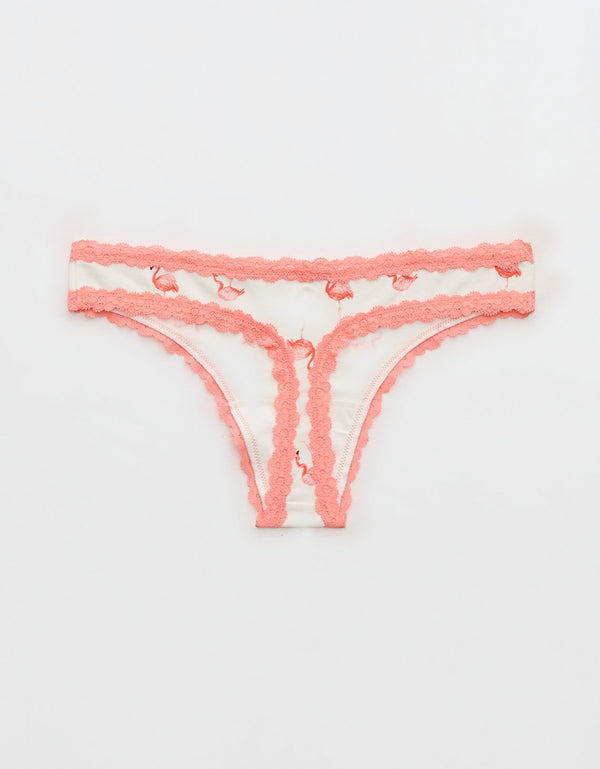Ropa interior tanga de algodón superchill con encaje - Generico