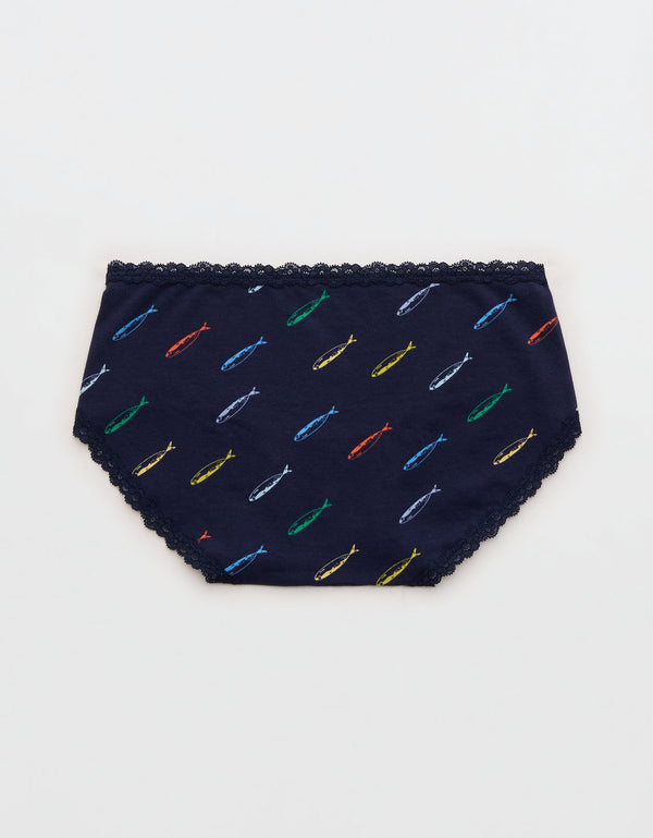Ropa interior de encaje de algodón Superchill Boybrief - Azul