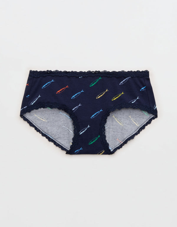 Ropa interior de encaje de algodón Superchill Boybrief - Azul