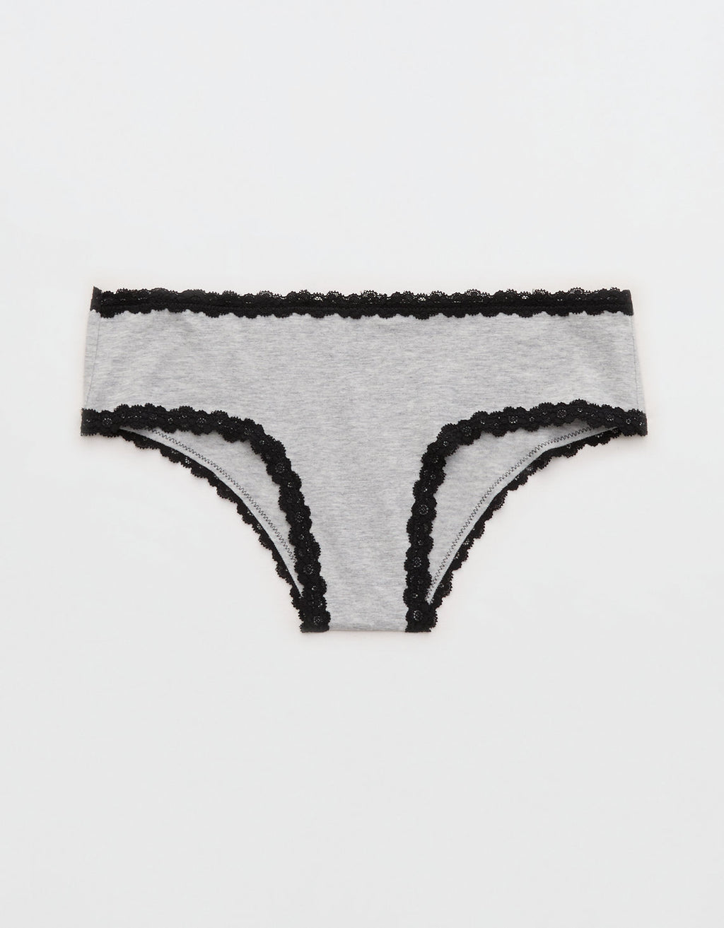 Ropa interior de encaje de algodón súper cómoda. - Gris 5442_8766_012_f