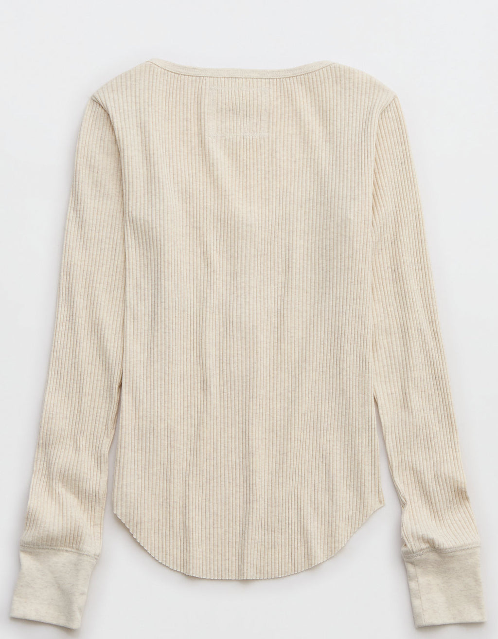 Camiseta cuello Henley manga larga Mujer Aerie - Blanco 5493_3512_062_b