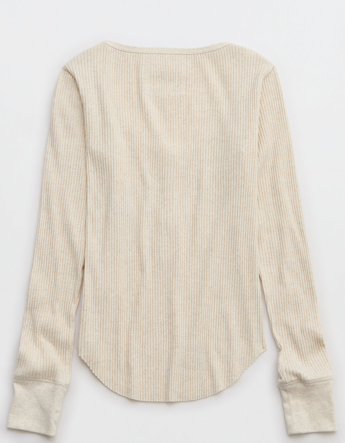 Camiseta cuello Henley manga larga Mujer Aerie - Blanco 5493_3512_062_b