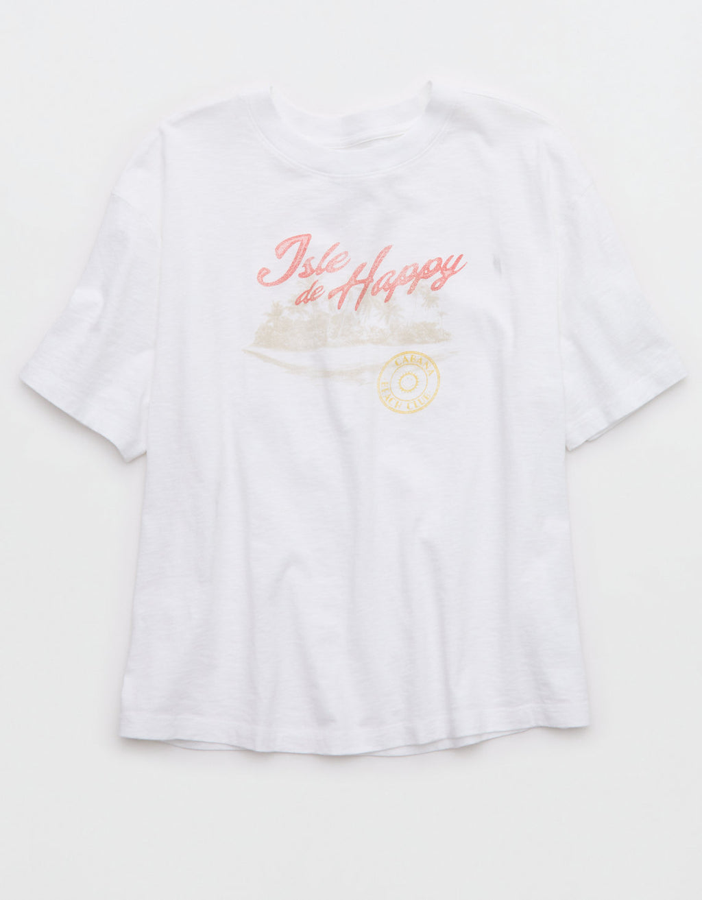 Camiseta Aerie Relaxed - Blanco 5494_4072_101_f