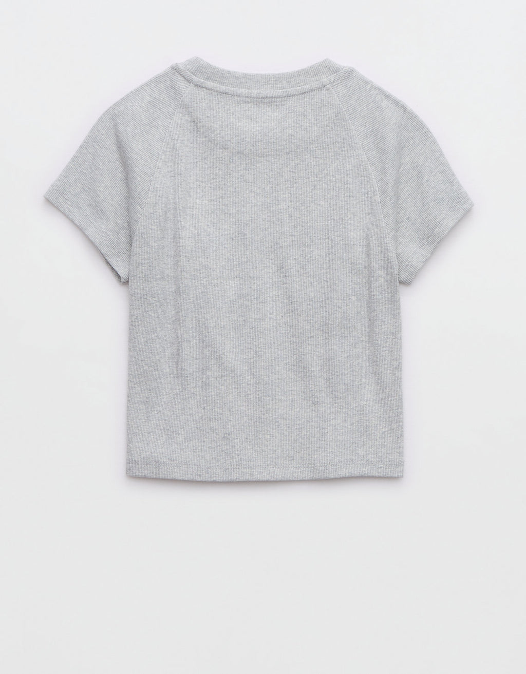 Camiseta Aerie con detalle en frente - Gris 5496_3175_012_b