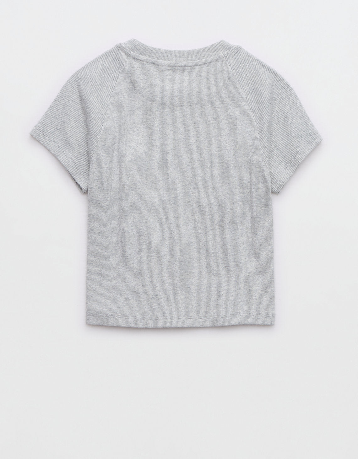 Camiseta Aerie con detalle en frente - Gris 5496_3175_012_b