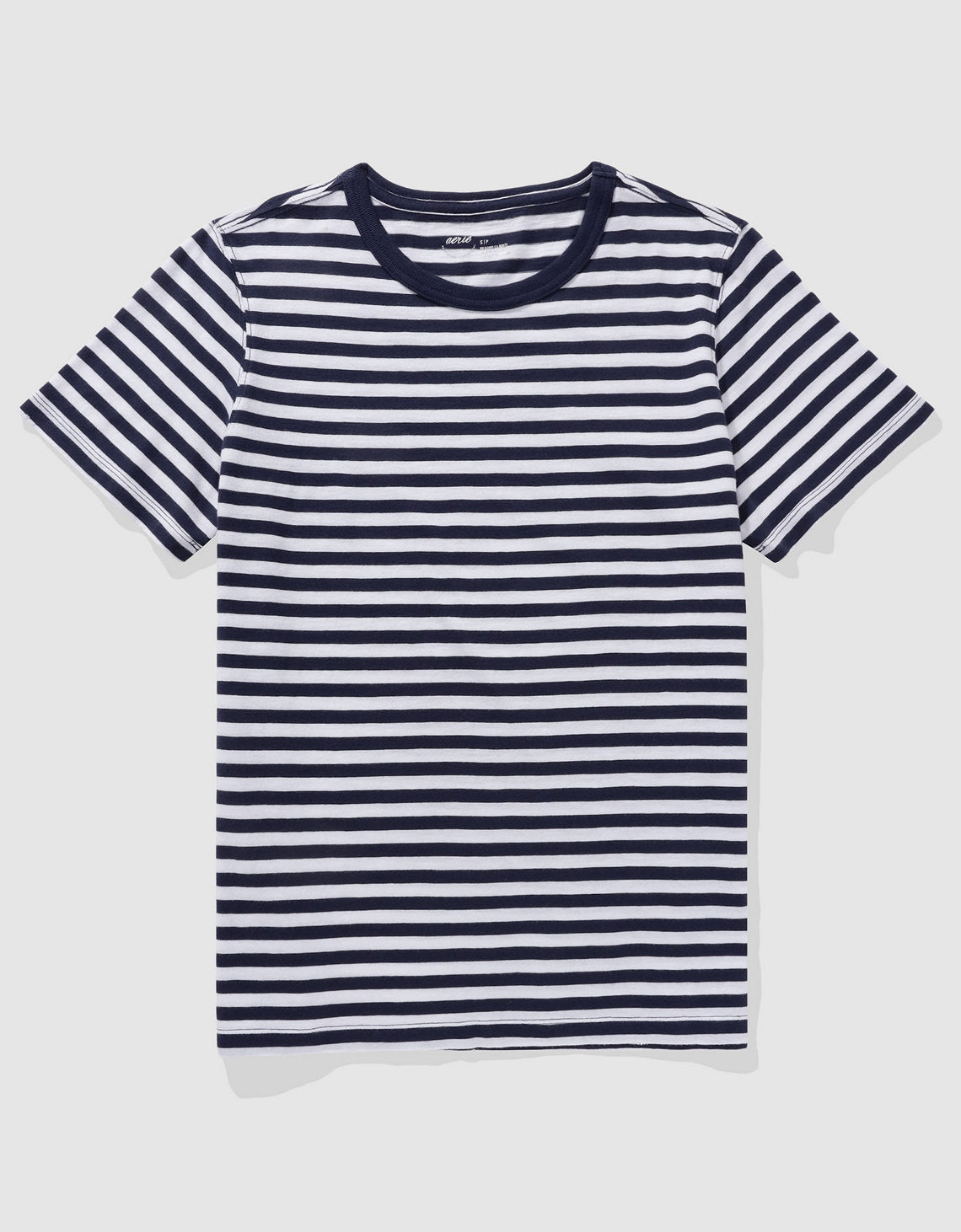 Camiseta Aerie de rayas manga corta para mujer - Azul 5496_3500_410_f