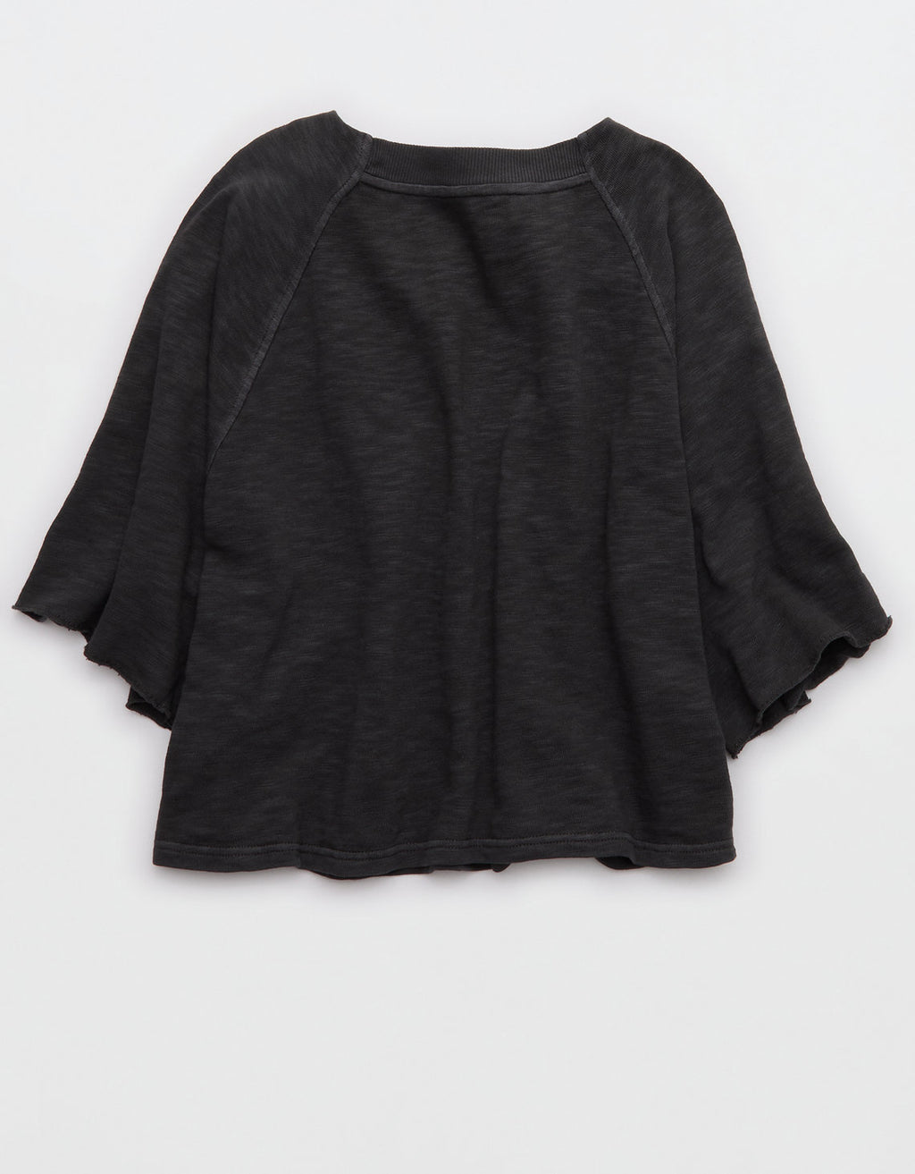 Camiseta de Punto Informal By Aerie - Gris 5496_3753_005_b