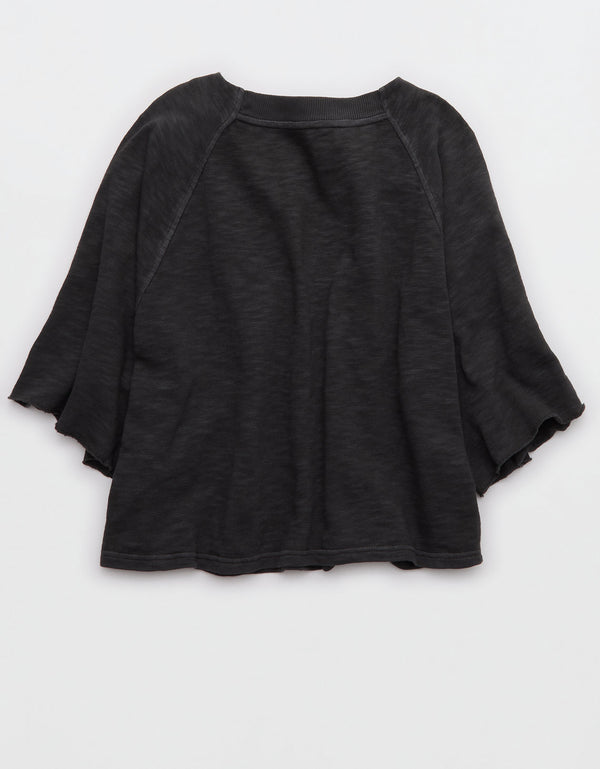 Camiseta de Punto Informal By Aerie - Gris