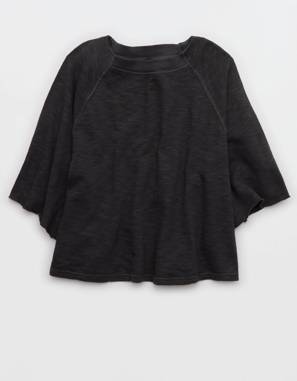 Camiseta de Punto Informal By Aerie - Gris 5496_3753_005_f