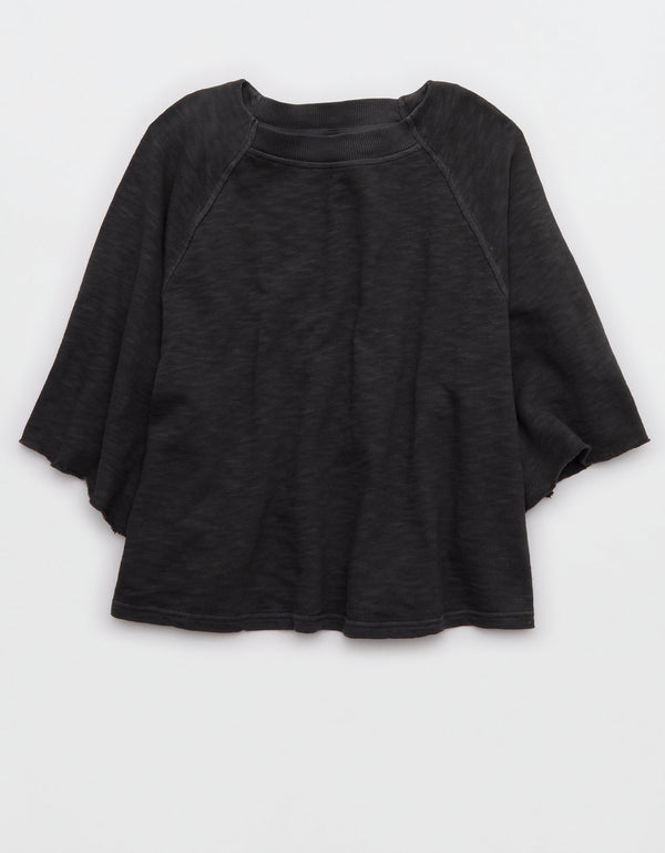 Camiseta de Punto Informal By Aerie - Gris