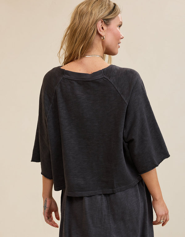 Camiseta de Punto Informal By Aerie - Gris