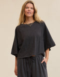 Camiseta de Punto Informal By Aerie - Gris 5496_3753_005_of