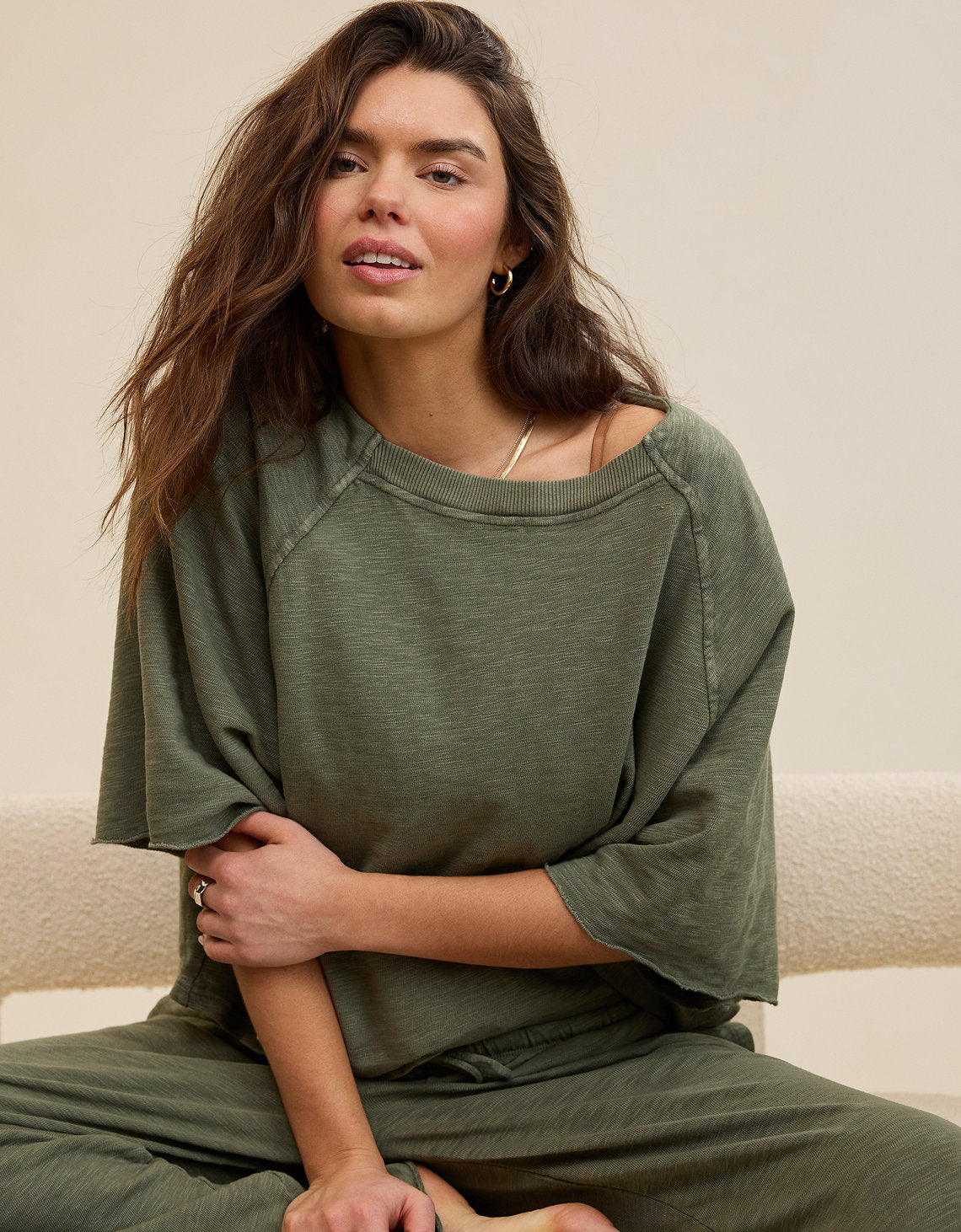 Camiseta de Punto Informal By Aerie - Generico 5496_3753_331_os