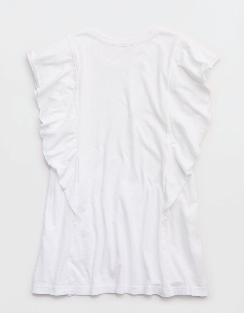 Camiseta con Mangas Onduladas Aerie - Blanco 5496_3805_100_b