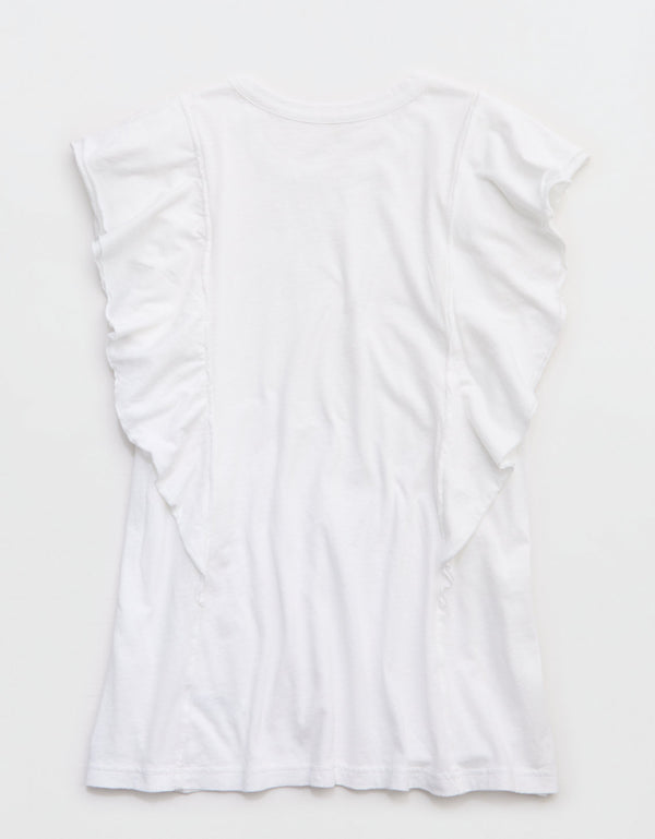 Camiseta con Mangas Onduladas Aerie - Blanco