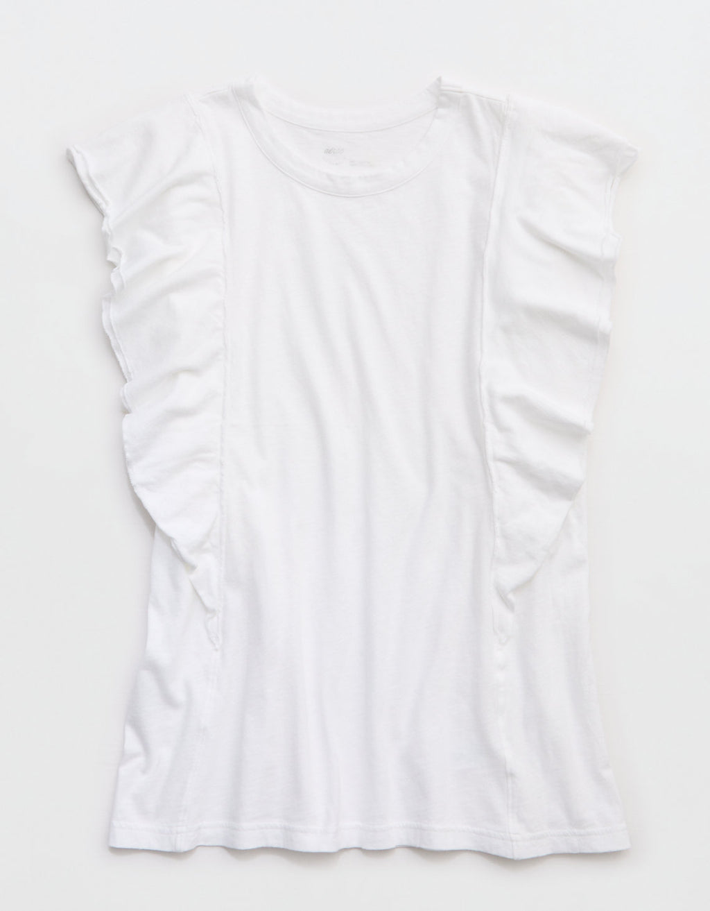 Camiseta con Mangas Onduladas Aerie - Blanco 5496_3805_100_f