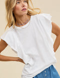 Camiseta con Mangas Onduladas Aerie - Blanco 5496_3805_100_of