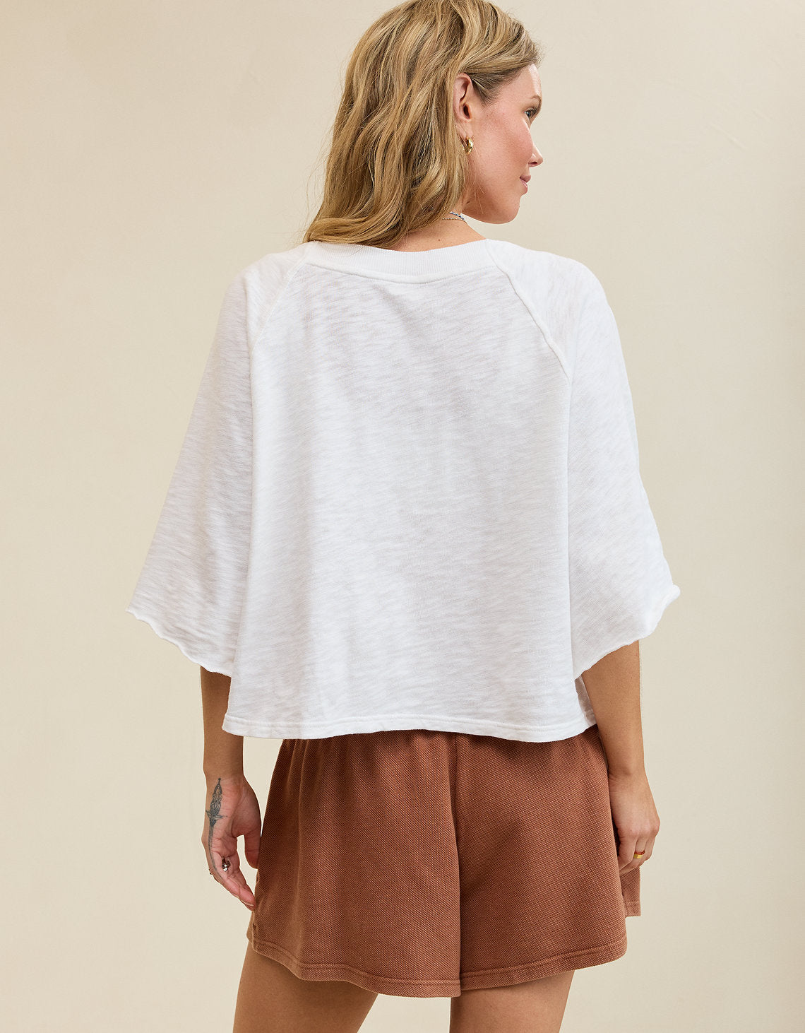 Camiseta cuello Redondo Aerie - Blanco 5496_3854_100_ob