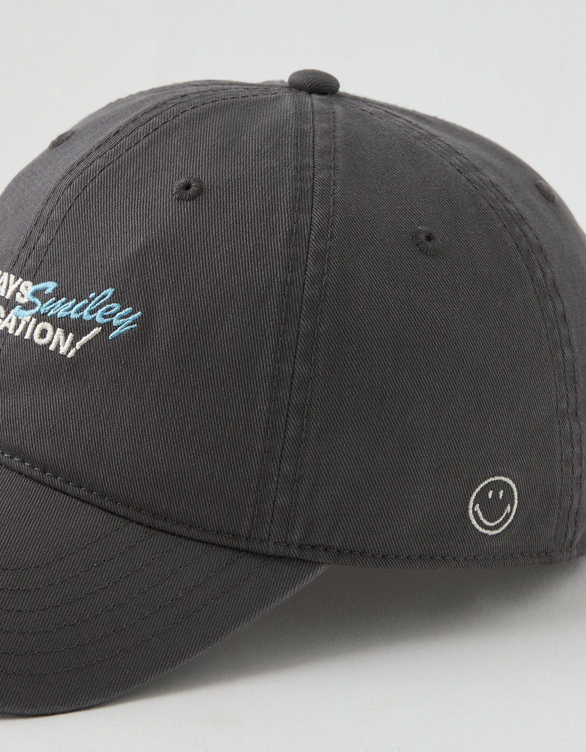 Gorra beisbolera con gráfico de mujer Aerie - Gris 5497_9374_023_d1