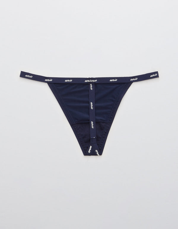 SMOOTHEZ Thong de Microfibra By Aerie - Azul
