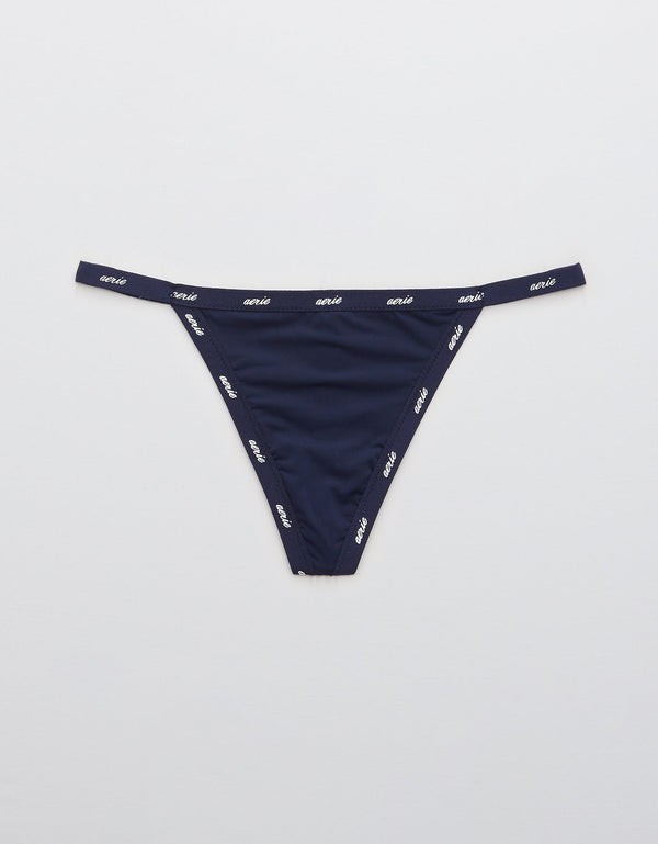 SMOOTHEZ Thong de Microfibra By Aerie - Azul