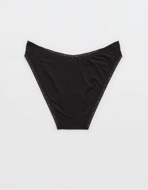 Bikini de Encaje de Microfibra Smoothez - Negro