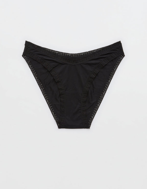 Bikini de Encaje de Microfibra Smoothez - Negro