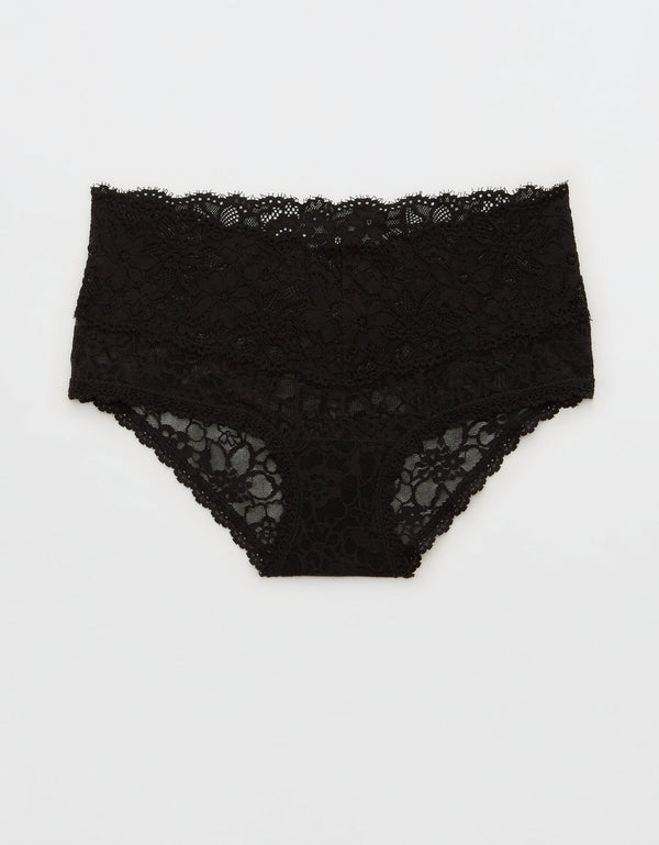 Undie Aerie con encaje - Negro