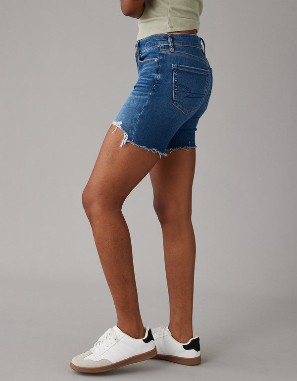 Bermuda skinny en denim Ae - Azul