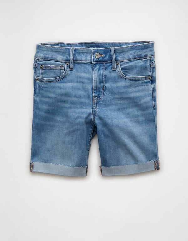 Bermuda skinny de mujer AE - Azul