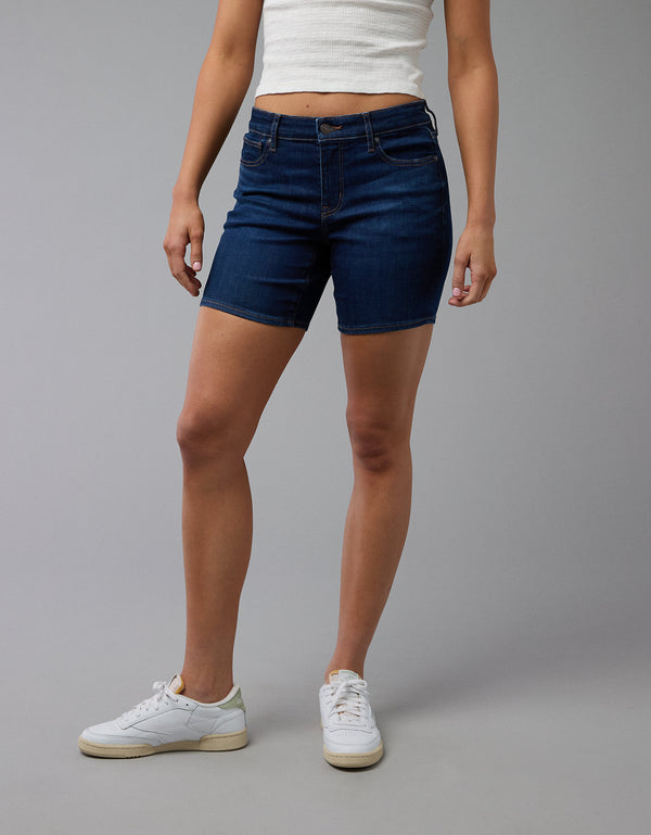 Bermuda skinny de mujer AE - Azul